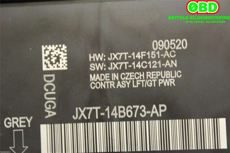 Styreenhet elektrisk bakluke til Ford Kuga 2019-->> (Type III)  (FORD|2515912||JX7T14B673AP)