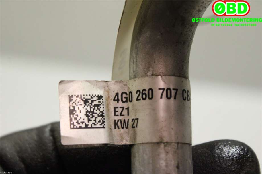 Aircondition rør til Audi A6 2011-2014 (Type IV, Fase 1) (C7) (C7) (|4G0260707CB)