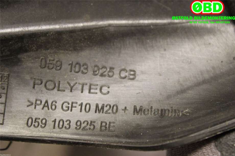 Motordeksel over motor til Audi A6 2011-2014 (Type IV, Fase 1) (C7) (C7) (|059103025CB)