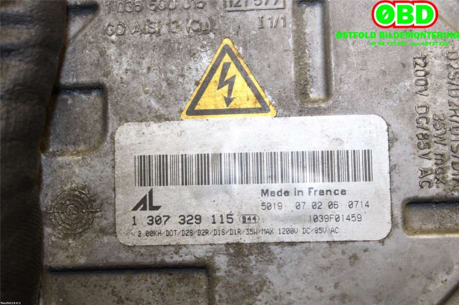 Styreenhet xenon/ballast til Audi A4 2004-2008 (Type III) (B7) (B7) (AUDI|8E0907391B|1307329115|)