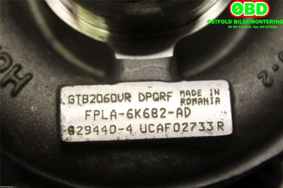Turbo til Land Rover Discovery 2017-->> (Type V)  (|FPLA6K682AD)