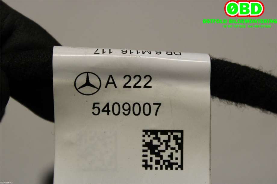 Ledningsnett til Mercedes S-Klasse 2013-2020 (W222) (W222) (MERCEDES|A 222 540 90 07||2225409007)