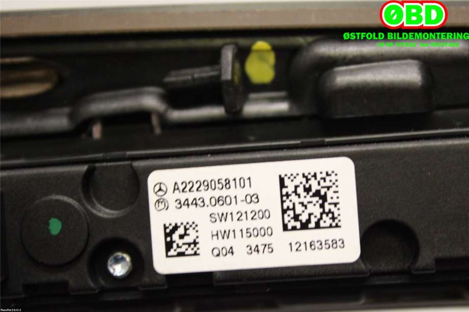 Bryter diverse til Mercedes S-Klasse 2013-2020 (W222) (W222) (MERCEDES|A 222 905 81 01||2229058101)