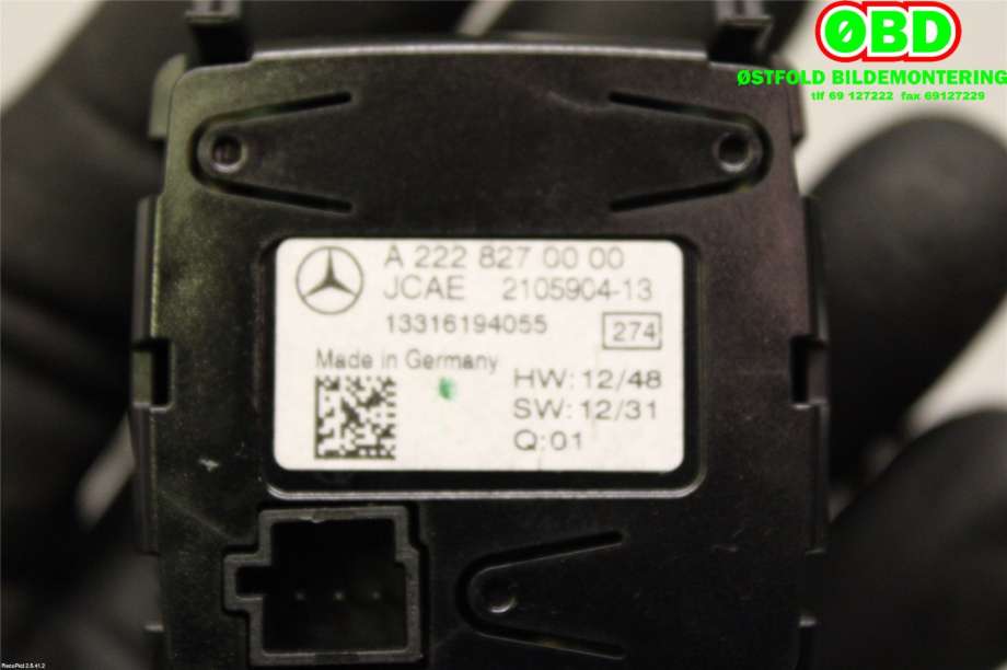 Instrument klokke til Mercedes S-Klasse 2013-2020 (W222) (W222) (MERCEDES|A 222 827 00 00||2228270000)