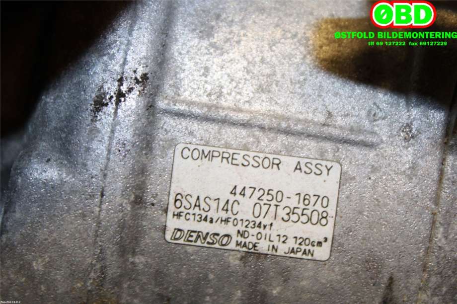 Aircondition kompressor til Mercedes GLA 2014-2020 (X156) (X156) (MERCEDES|A 000 830 35 02||4472501670)
