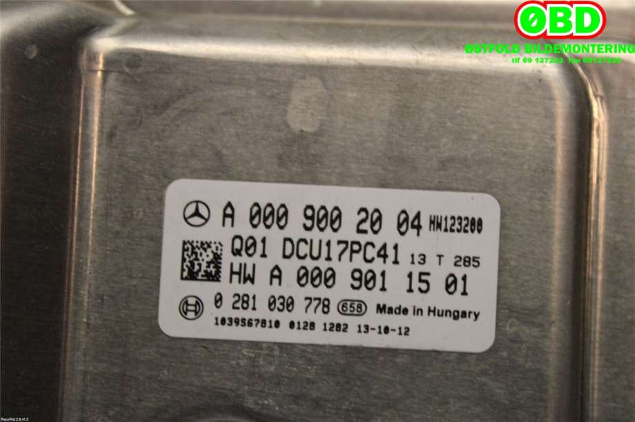 Styreenhet diverse til Mercedes S-Klasse 2013-2020 (W222) (W222) (MERCEDES|A 000 900 20 04|A 000 900 43 06|0009002004)