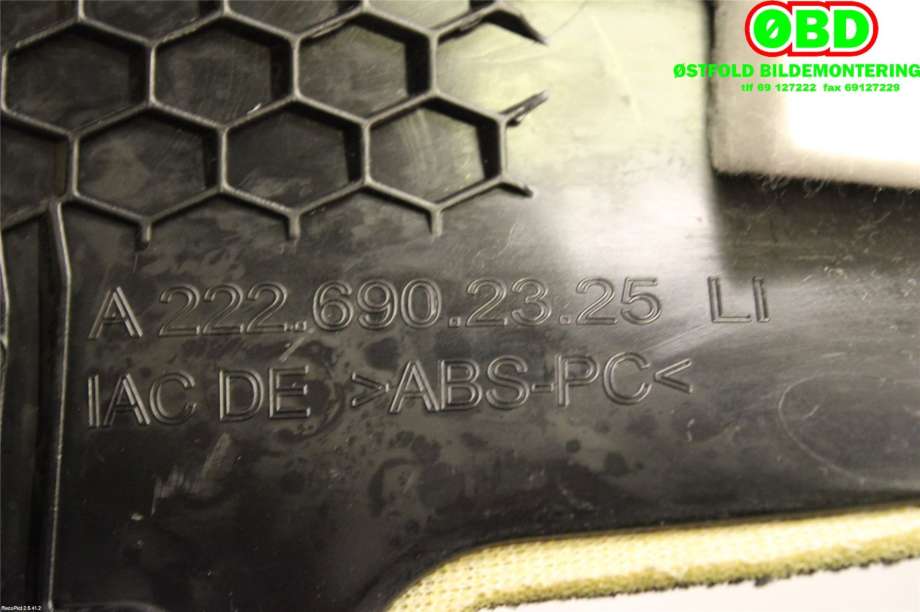 Airbag sidepute venstre til Mercedes S-Klasse 2013-2020 (W222) (W222) (MERCEDES|A 222 690 23 25||2226902325)