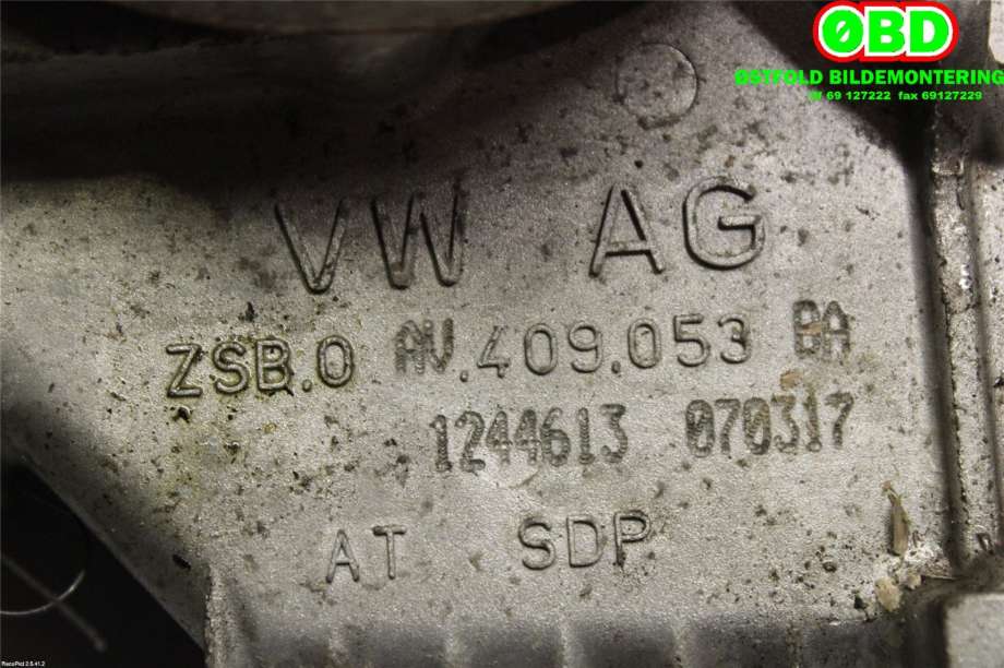 Girkasse 4WD fordelingskasse til Škoda Kodiaq 2017-->>  (SKODA|0CN 409 053 AD|0CN 409 053 AN|)