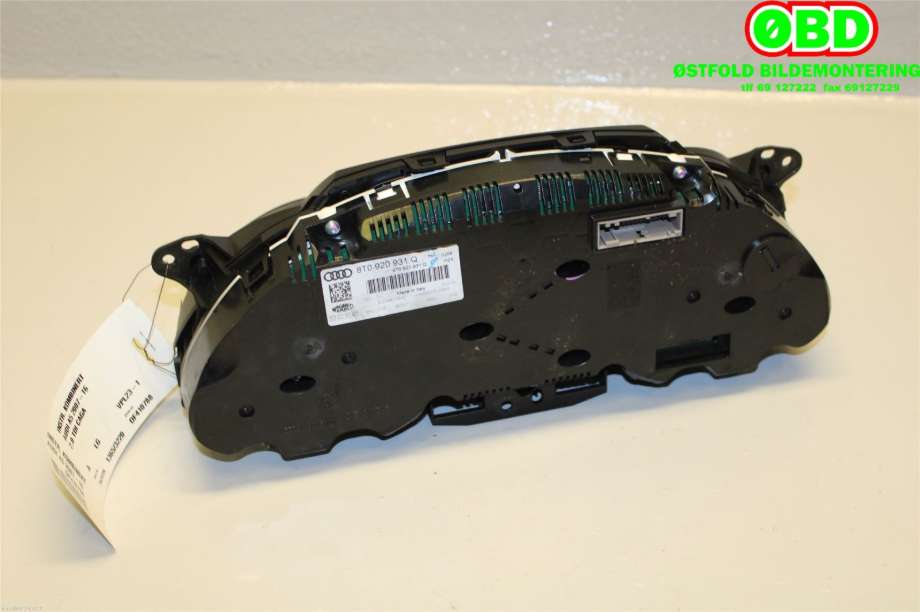 Instrumentpanel til Audi A5 2007-2016 (Type I)  (AUDI|8T0920931Q|8T0920931QX)