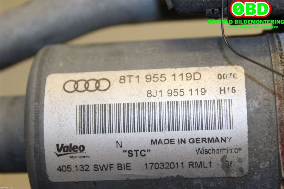 Viskeroverføring til Audi A5 2007-2016 (Type I)  (AUDI|8T1 955 023 E||8T1955119D)