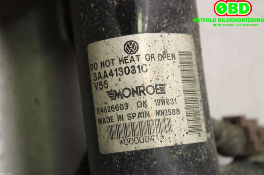 Fjærbein venstre foran til VW Passat 2011-2015 (B7) (B7) (VOLKSWAGEN|3AA 413 031 C||3AA413031C)