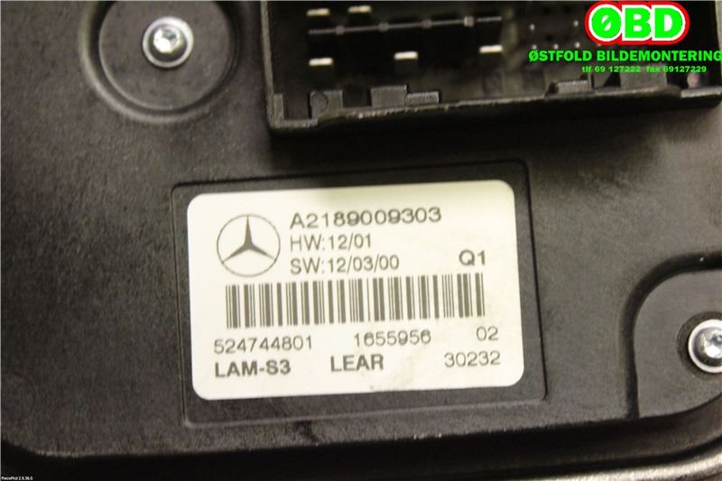 Styreenhet xenon/ballast til Mercedes A-Klasse 2012-2018 (W176) (W176) (MERCEDES|A 218 900 93 03||2189009303)