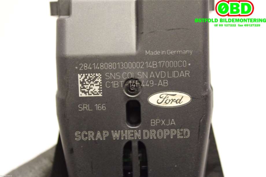 Sensor radar til Ford Fiesta 2013-2017 (Type VI, Fase 2)  (FORD|1789947||C1BT14F449AB)