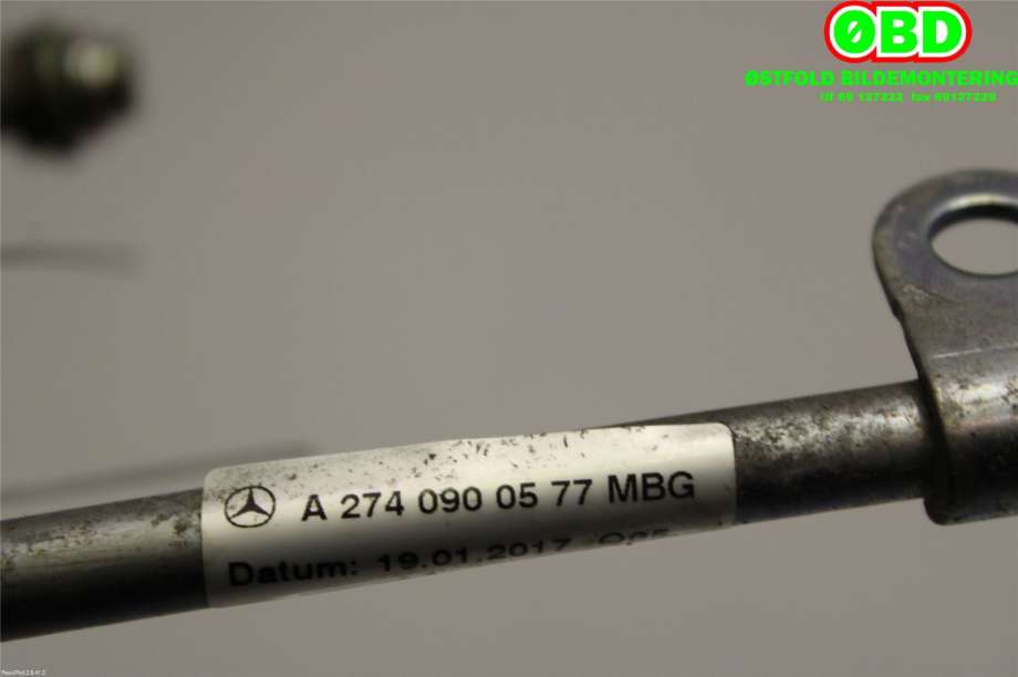 Turbo rør til Mercedes E-Klasse 2016-2023 (W213) (W213) (MERCEDES|A 274 090 27 00||2740900577)