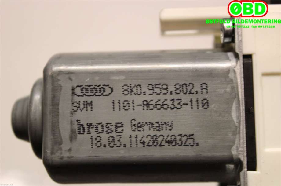 Ruteheis venstre bak til Audi A5 2007-2016 (Type I)  (AUDI|8T0 959 802 B||8K0959802A)