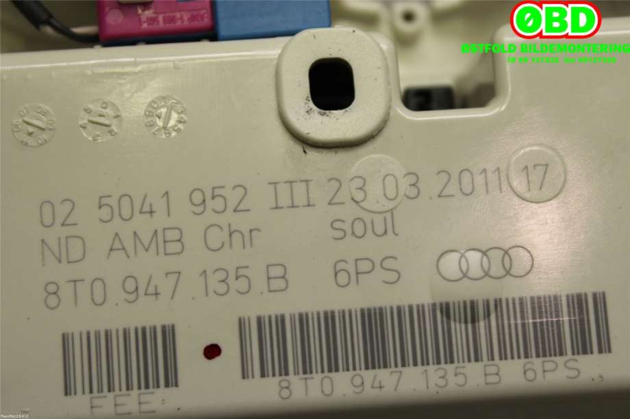 Taklyspanel til Audi A5 2007-2016 (Type I)  (AUDI|8T0 947 140||8T0947135B)