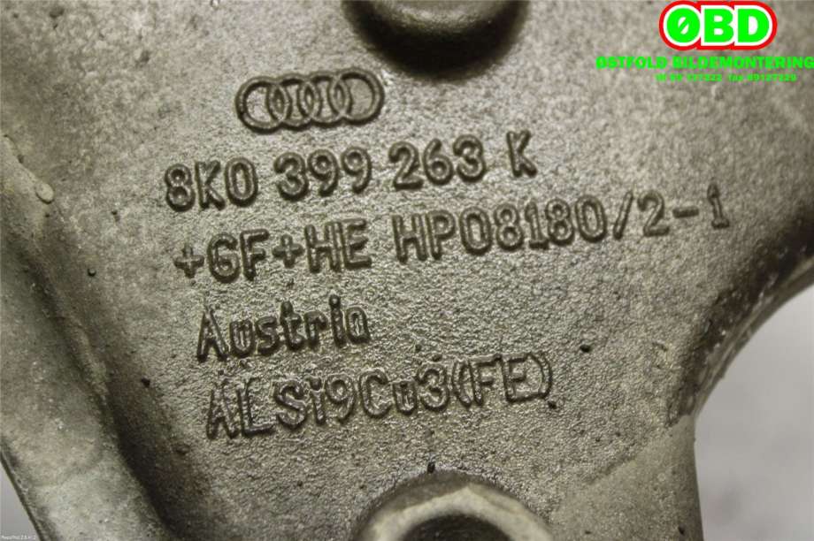 Diverse deler til Audi A5 2007-2016 (Type I)  (AUDI|8K0 399 263 K|8K0 399 263 BH|8K0399263K)