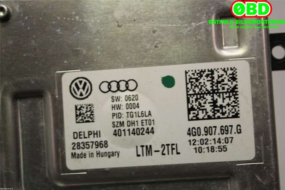 Styreenhet xenon/ballast til VW Golf VII 2012-2017 (Fase 1)  (4G0 907 697 F||4G0907697G)