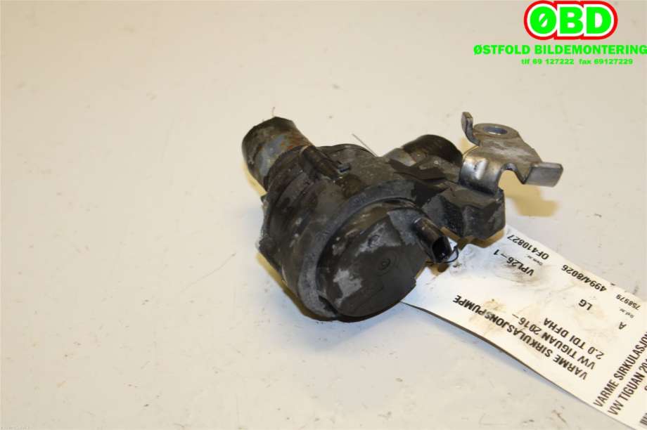 Sirkulasjonspumpe til VW Tiguan 2016-2020 (Type II, Fase 1)  (VOLKSWAGEN||5Q0965567J)
