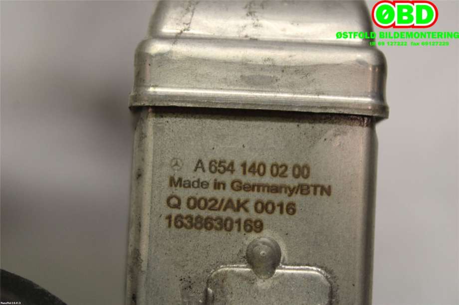 EGR-kjøler til Mercedes E-Klasse 2016-2023 (W213) (W213) (A 654 140 02 00|A 654 140 28 01|6541400200)