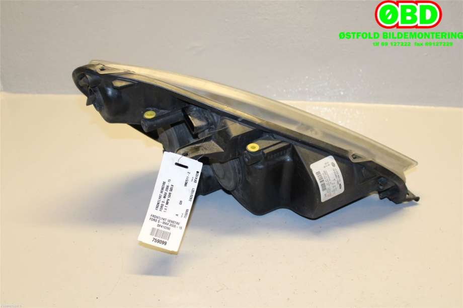 Frontlykt venstre halogen til Ford S-Max 2006-2010 (Type I, Fase 1)  (FORD|1791506||6M2113W030AJ)