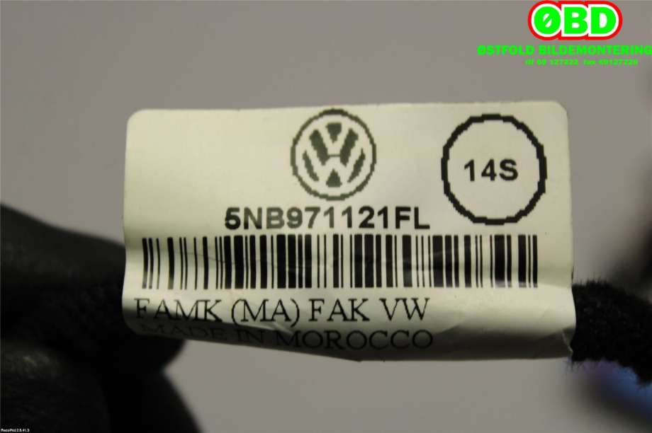 Ledningsnett til VW Tiguan 2016-2020 (Type II, Fase 1)  (VOLKSWAGEN|5NB 971 121 FL||5NB971121FL)