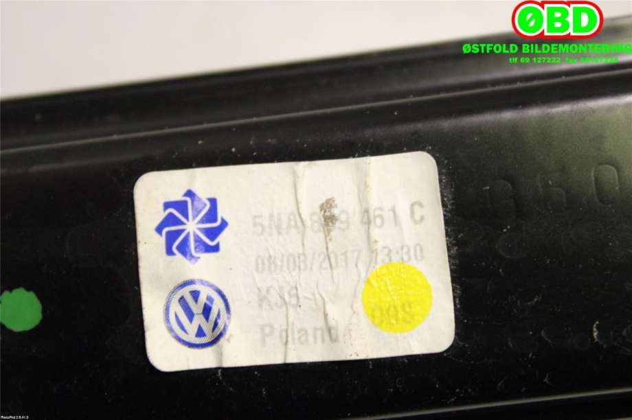 Ruteheis til VW Tiguan 2016-2020 (Type II, Fase 1)  (VOLKSWAGEN|5NA 839 461 C||5NA839461C)