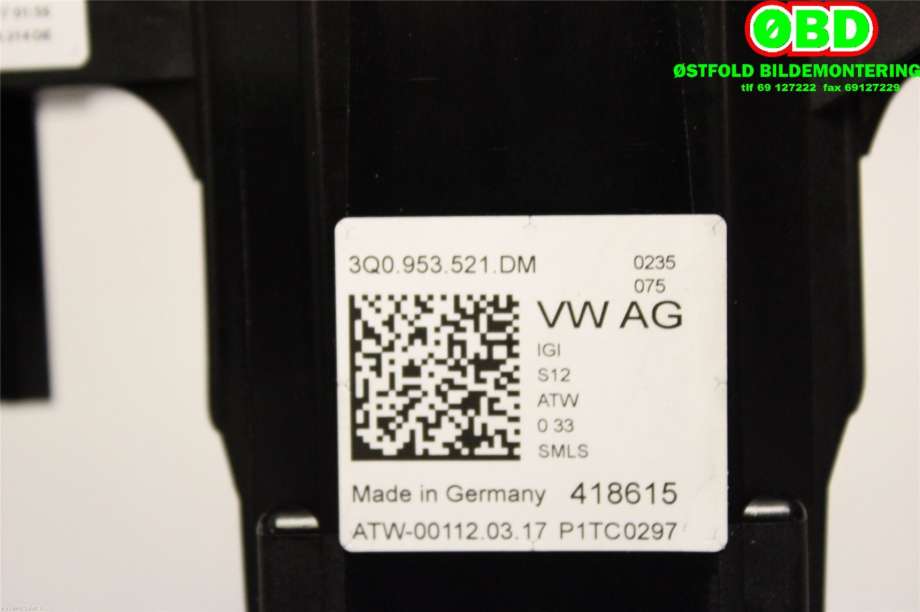 Bryter combi til VW Tiguan 2016-2020 (Type II, Fase 1)  (VOLKSWAGEN|5Q0 953 502 AJ||3Q0953521DM)