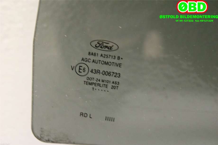 Siderute venstre bak til Ford Fiesta 2008-2012 (Type VI, Fase 1) (FORD|1591453|)