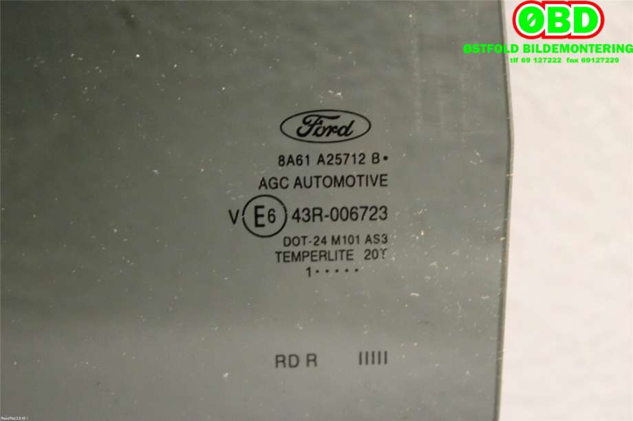 Siderute høyre bak til Ford Fiesta 2008-2012 (Type VI, Fase 1)  (FORD|1591459|)
