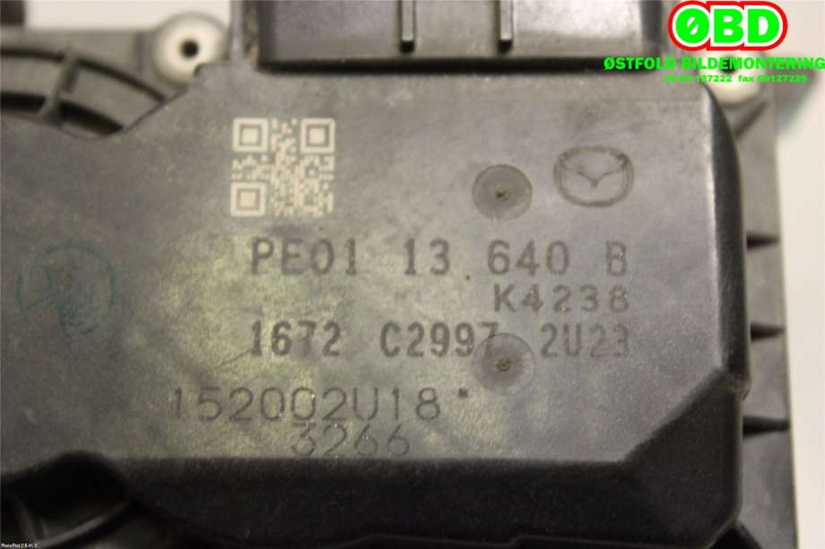 Spjeldhus til Mazda CX-3 2015-2022  (MAZDA|PE0113640B|)