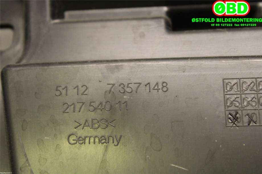 Diverse deler til BMW 7-Serie 2015-->> (G11/G12) (G11/G12) (BMW|51 12 7 357 148||51127357148)
