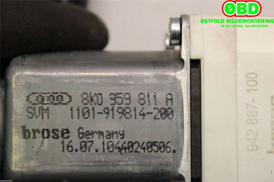 Ruteheis venstre bak til Audi Q5 2008-2012 (Type I, Fase 1) (8R0 839 461 D|8R0 839 461 E|)