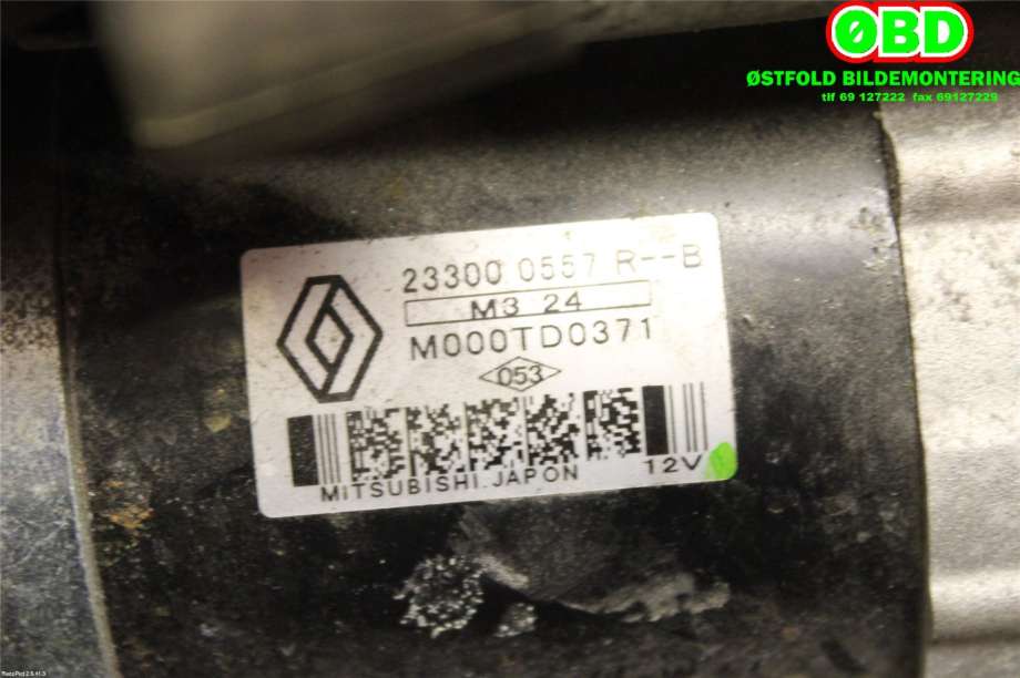 Starter til Nissan Qashqai 2014-2021 (Type II)  (NISSAN|2330000Q3D||233000557R)
