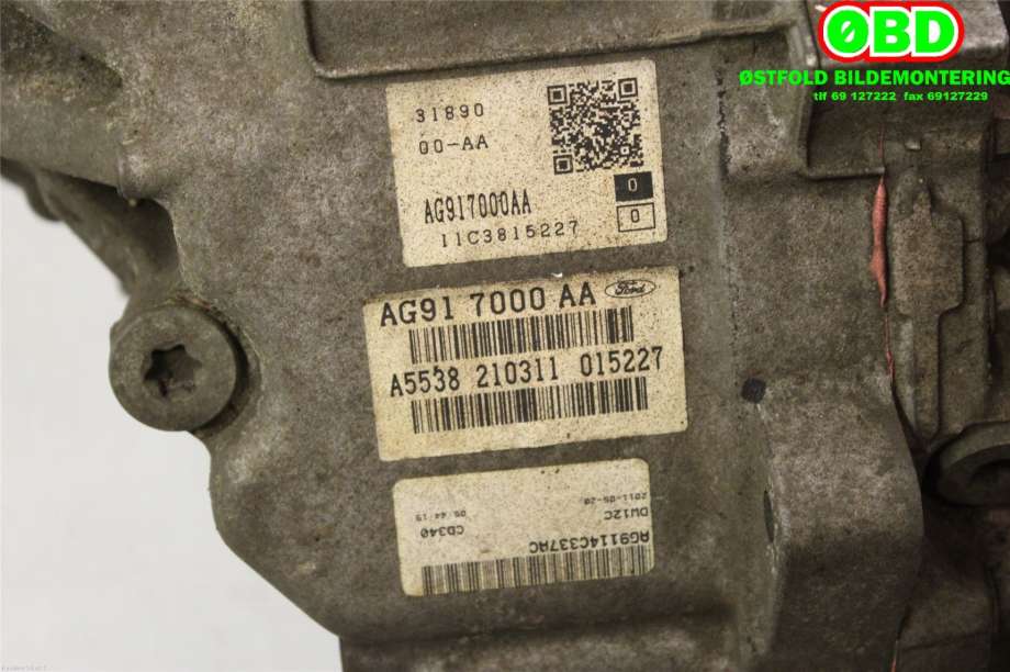 Girkasse automat til Ford Mondeo 2007-2010 (Type IV, Fase 1) (|RMAG917000AC|AG917000AA)
