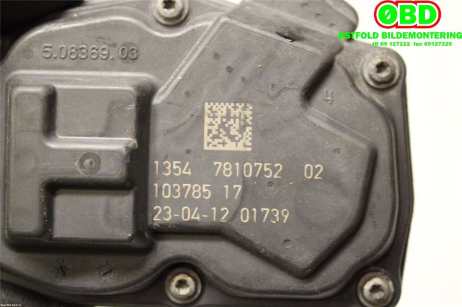 Spjeldhus til BMW 1-Serie 2011-2015 (Fase 1) (F20/F21) (F20/F21) (BMW|13 54 7 810 752||13547810752)