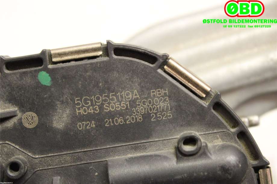 Viskermotor frontrute til VW e-Golf 2017-2020 (Fase 2)  (VOLKSWAGEN||5G1955119A)