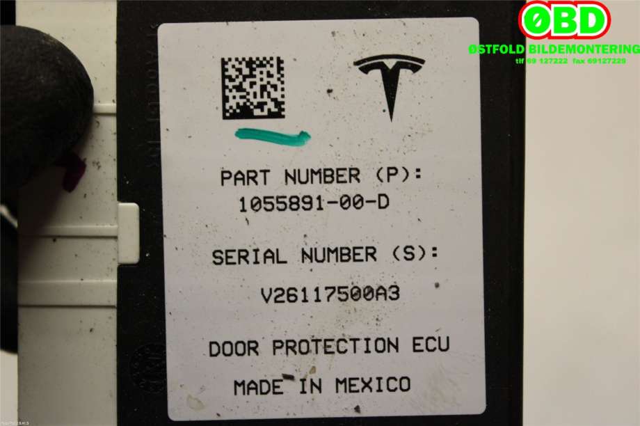 Styreenhet diverse til Tesla Model X 2016-->> (TESLA|105589100D|)