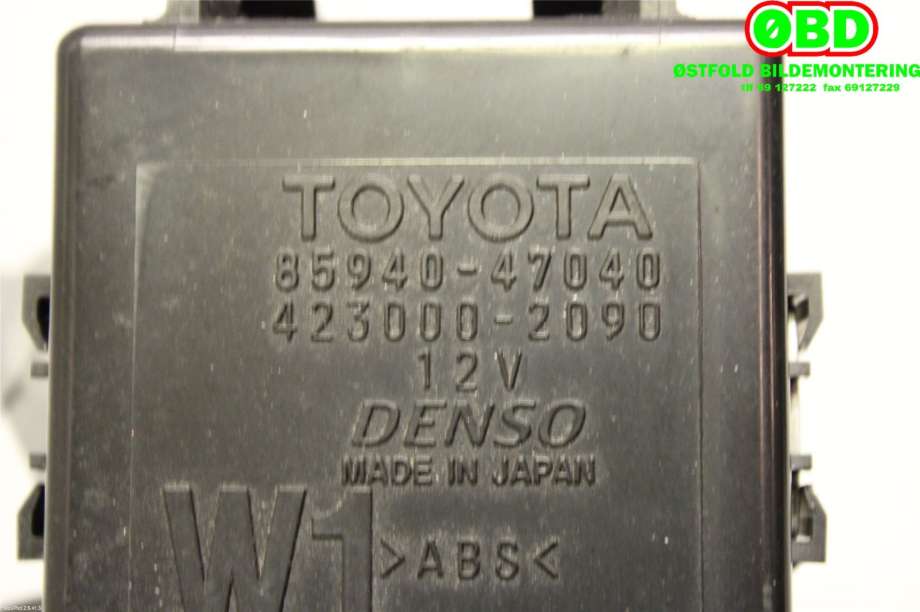 Rele diverse til Toyota Prius +7 2012-2020 (Type III) (stasjonsvogn) (stasjonsvogn) (TOYOTA|8594047040|4230002090)