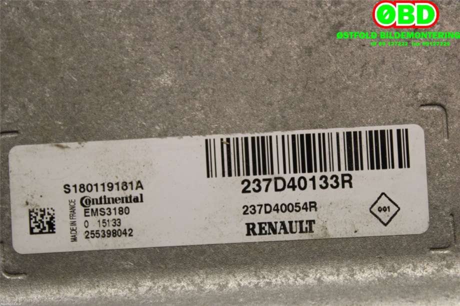 Styreenhet diverse til Renault Zoe 2013-2019 (Fase 1)  (RENAULT|237D40133R|237D40193R)
