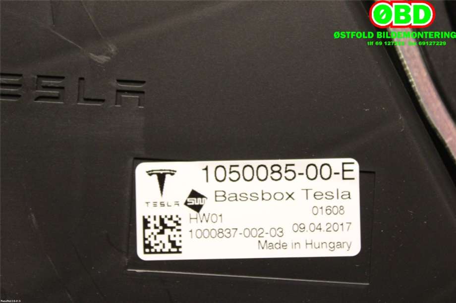 Bilstereo diverse til Tesla Model X 2016-->> (TESLA|105008500E|)