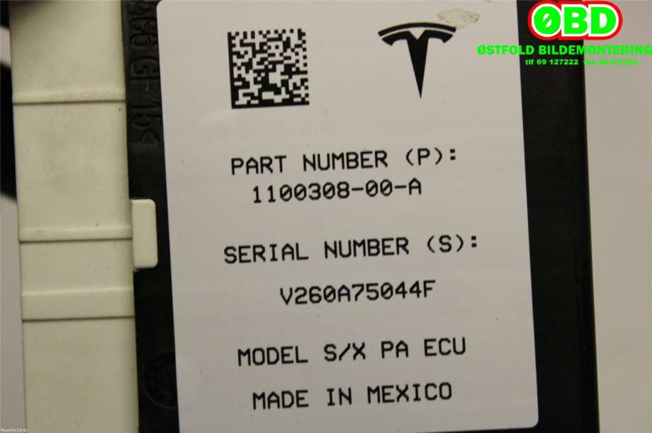 Styreenhet parkering til Tesla Model X 2016-->>  (TESLA|110030800A|)