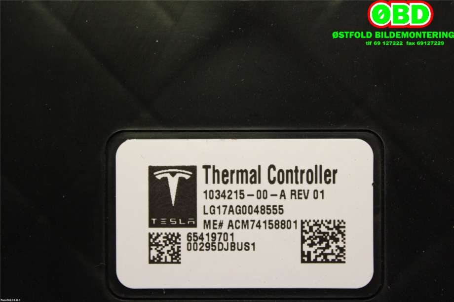 Styreenhet diverse til Tesla Model X 2016-->>  (TESLA|103421500A|)