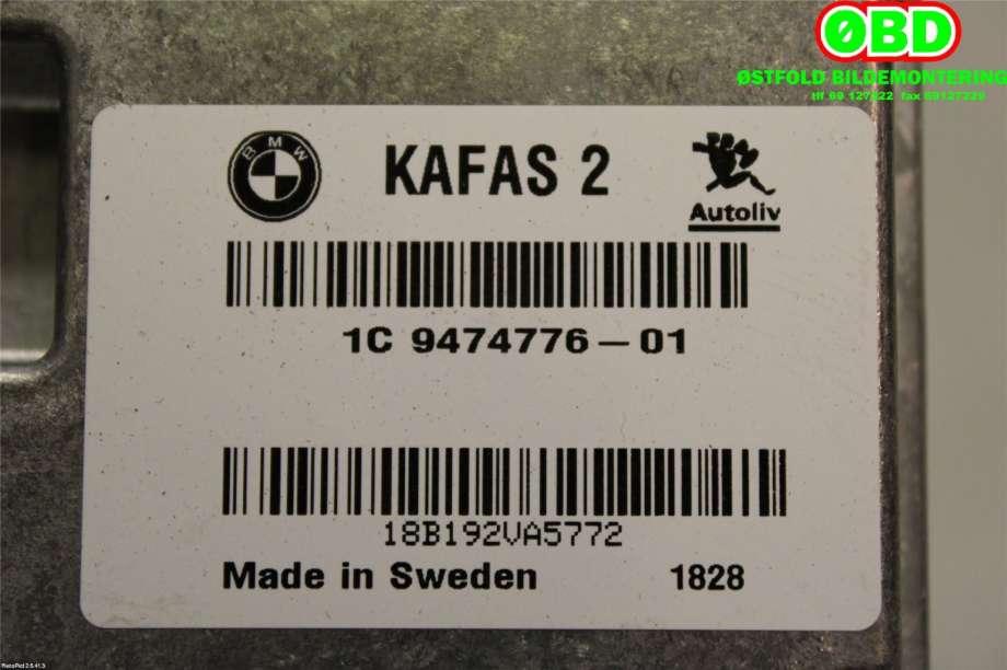 Styreenhet diverse til BMW 2-Serie 2014-2021 (F22/F23) (F22/F23) (BMW|66 51 9 107 381|)