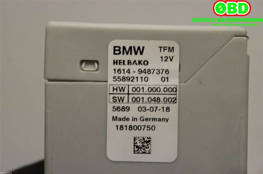 Styreenhet diverse til BMW 2-Serie 2014-2021 (F22/F23) (F22/F23) (BMW|16 14 9 487 376||16149487376)