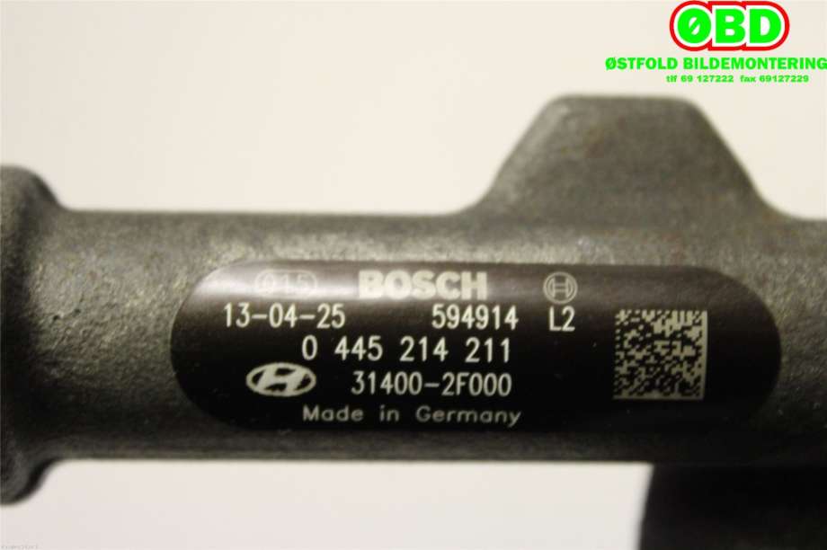 Dyseskinne (fuelrail) til Hyundai Ix35 2010-2015  (HYUNDAI|314002F000|0445214211)
