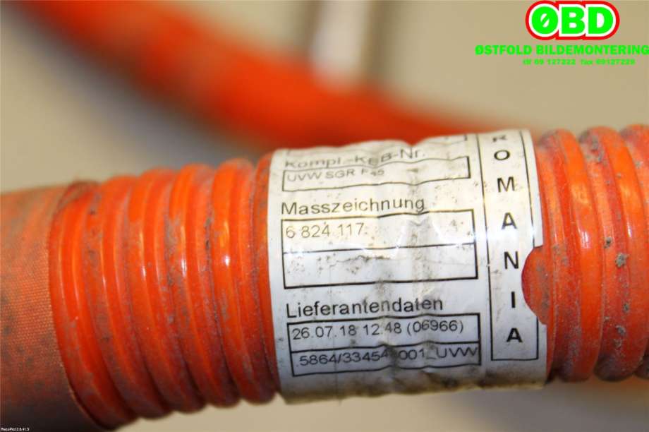 Kabel høy volt (HV) hybrid til BMW 2-Serie 2014-2021 (F22/F23) (F22/F23) (BMW||6824117)