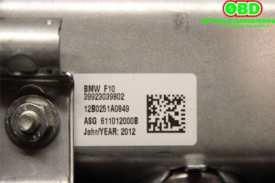 Airbag passasjer til BMW 5-Serie 2010-2017 (F10/F11) (F10/F11) (BMW|72 12 9 230 398|)
