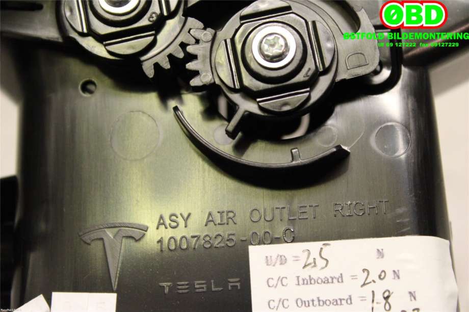 Diverse deler til Tesla Model S 2013-2016 (Fase 1)  (TESLA|)