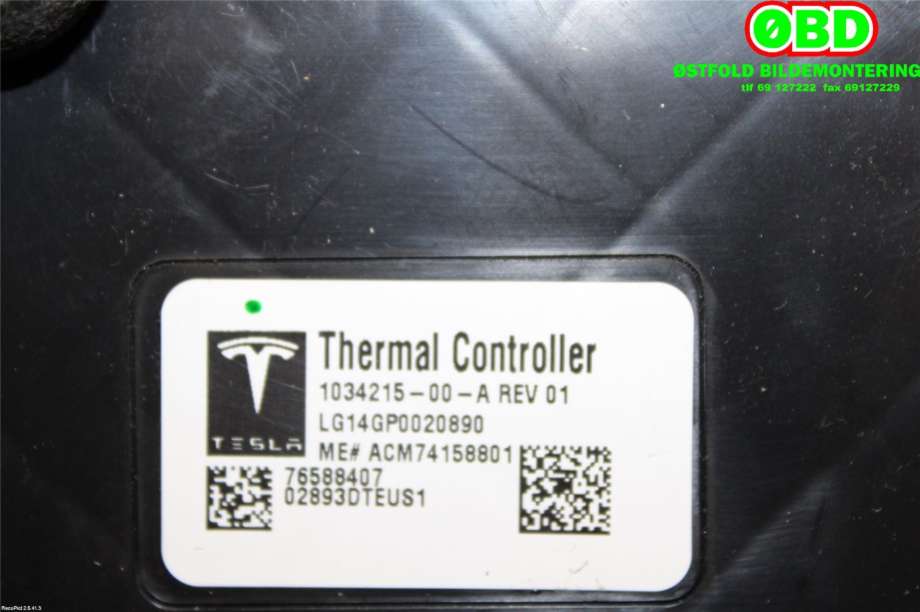Styreenhet diverse til Tesla Model S 2013-2016 (Fase 1)  (TESLA|103421500A|)